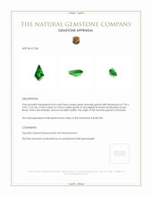 0.64 Ct. Tsavorite Garnet from Tanzania Appraisal