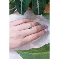0.64 Ct. Tsavorite Garnet from Tanzania Life Style