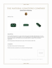 2.16 Ct. Tourmaline from Afghanistan Appraisal