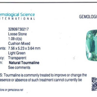 1.09 Ct. Green Tourmaline from Brazil Scan Report