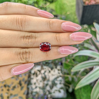 3.60 Ct. Rhodolite Garnet from Burma (Myanmar) Life Style