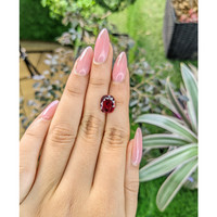 3.60 Ct. Rhodolite Garnet from Burma (Myanmar) Life Style