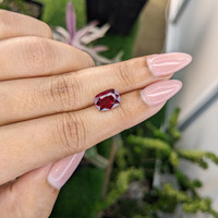 3.51 Ct. Rhodolite Garnet from Burma (Myanmar) Life Style