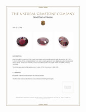 5.60 Ct. Rhodolite Garnet from Tanzania Appraisal