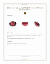 5.15 Ct. Red Rhodolite Garnet from Tanzania Appraisal