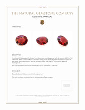 2.48 Ct. Rhodolite Garnet from Madagascar Appraisal