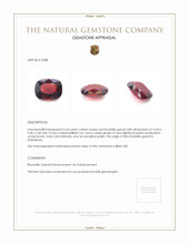 5.63 Ct. Rhodolite Garnet from Zimbabwe Appraisal
