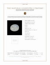 12.03 Ct. White Cabochon Moonstone from Ceylon (Sri Lanka) Scan Report