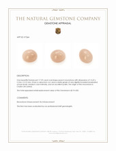 17.39 Ct. Cabochon Moonstone from Ceylon (Sri Lanka) Appraisal