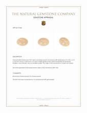 9.49 Ct. Cabochon Moonstone from Ceylon (Sri Lanka) Appraisal