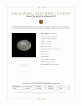 11.38 Ct. Cabochon Moonstone from Ceylon (Sri Lanka) Scan Report