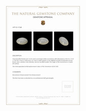 14.24 Ct. White Cabochon Moonstone from Ceylon (Sri Lanka) Appraisal