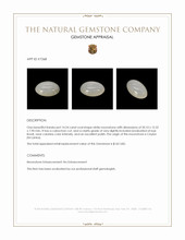 14.24 Ct. Cabochon Moonstone from Ceylon (Sri Lanka) Appraisal