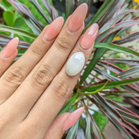 14.24 Ct. Cabochon Moonstone from Ceylon (Sri Lanka) Life Style