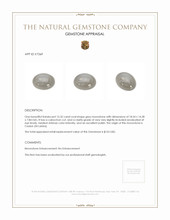 15.32 Ct. Grey Cabochon Moonstone from Ceylon (Sri Lanka) Appraisal