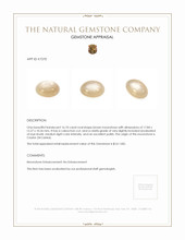 16.10 Ct. Brown Cabochon Moonstone from Ceylon (Sri Lanka) Appraisal