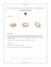 16.10 Ct. Cabochon Moonstone from Ceylon (Sri Lanka) Appraisal