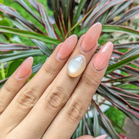 16.10 Ct. Cabochon Moonstone from Ceylon (Sri Lanka) Life Style