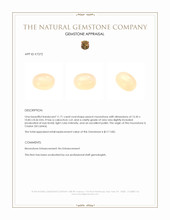 11.71 Ct. Cabochon Moonstone from Ceylon (Sri Lanka) Appraisal