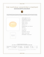 11.71 Ct. Yellow Cabochon Moonstone from Ceylon (Sri Lanka) Scan Report