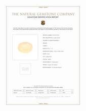 11.71 Ct. Yellow Cabochon Moonstone from Ceylon (Sri Lanka) Scan Report
