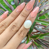 10.52 Ct. Cabochon Moonstone from Ceylon (Sri Lanka) Life Style