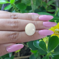 10.52 Ct. Cabochon Moonstone from Ceylon (Sri Lanka) Life Style