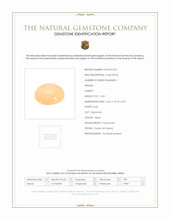 10.55 Ct. Yellow Cabochon Moonstone from Ceylon (Sri Lanka) Scan Report