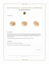 31.61 Ct. Brown Cabochon Moonstone from Ceylon (Sri Lanka) Appraisal