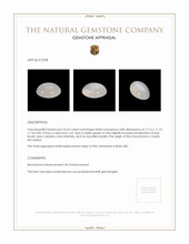 10.62 Ct. Cabochon Moonstone from Ceylon (Sri Lanka) Appraisal