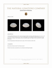 10.62 Ct. Cabochon Moonstone from Ceylon (Sri Lanka) Appraisal