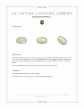 16.42 Ct. Cabochon Moonstone from Ceylon (Sri Lanka) Appraisal