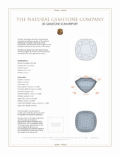 13.30 Ct. Tourmaline from Brazil 3 D Scan Report