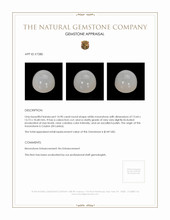 14.90 Ct. White Cabochon Moonstone from Ceylon (Sri Lanka) Appraisal