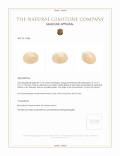 12.37 Ct. Cabochon Moonstone from Ceylon (Sri Lanka) Appraisal