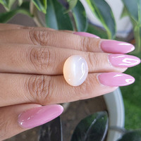12.37 Ct. Cabochon Moonstone from Ceylon (Sri Lanka) Life Style