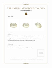 12.00 Ct. Grey Cabochon Moonstone from Ceylon (Sri Lanka) Appraisal