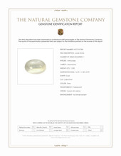 12.00 Ct. Cabochon Moonstone from Ceylon (Sri Lanka) Scan Report