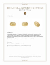 22.22 Ct. Cabochon Moonstone from Ceylon (Sri Lanka) Appraisal