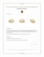 11.60 Ct. Cabochon Moonstone from Ceylon (Sri Lanka) Appraisal