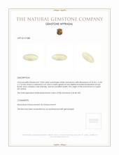 13.84 Ct. Cabochon Moonstone from Ceylon (Sri Lanka) Appraisal