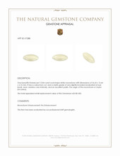 13.84 Ct. Cabochon Moonstone from Ceylon (Sri Lanka) Appraisal