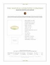 13.84 Ct. White Cabochon Moonstone from Ceylon (Sri Lanka) Scan Report