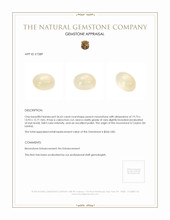 26.62 Ct. Cabochon Moonstone from Ceylon (Sri Lanka) Appraisal