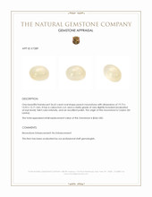 26.62 Ct. Cabochon Moonstone from Ceylon (Sri Lanka) Appraisal