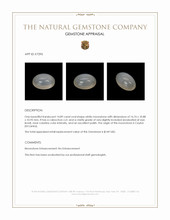 14.89 Ct. Cabochon Moonstone from Ceylon (Sri Lanka) Appraisal