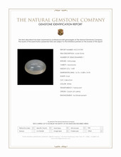 14.89 Ct. Cabochon Moonstone from Ceylon (Sri Lanka) Scan Report