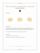 10.08 Ct. Cabochon Moonstone from Ceylon (Sri Lanka) Appraisal