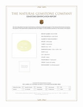 10.91 Ct. Yellow Cabochon Moonstone from Ceylon (Sri Lanka) Scan Report