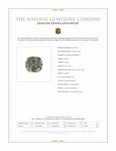 2.93 Ct. Brownish Green Zircon from Ceylon (Sri Lanka) Scan Report